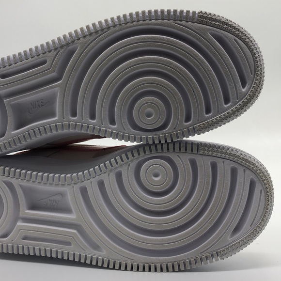 USED Women’s Nike Air Force 1 Shadow Phantom Red Stardust DZ1847-001 No Box - Picture 6 of 7